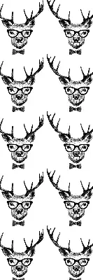 Rollo lichtundurchlässig Rentier mit Brille