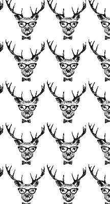 Rollo lichtundurchlässig Rentier mit Brille