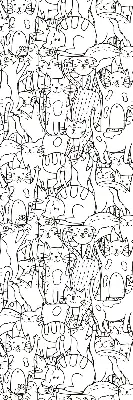 Verdunkelungsrollo Gezeichnete Katzen