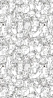 Verdunkelungsrollo Gezeichnete Katzen