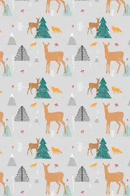 Fenster rollo Rehe im Wald