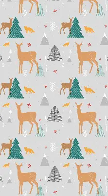 Fenster rollo Rehe im Wald