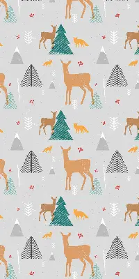 Fenster rollo Rehe im Wald