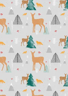 Fenster rollo Rehe im Wald