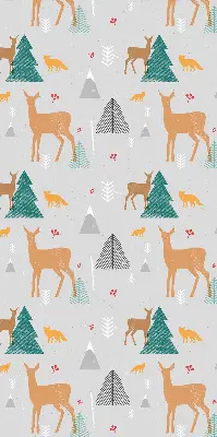 Fenster rollo Rehe im Wald