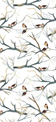 Verdunkelungsrollo Vögel auf einem Baum