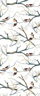 Verdunkelungsrollo Vögel auf einem Baum