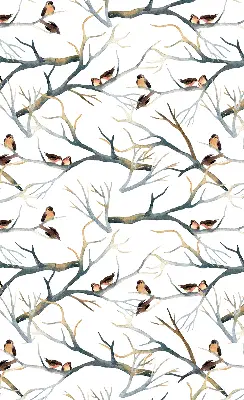 Verdunkelungsrollo Vögel auf einem Baum