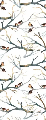 Verdunkelungsrollo Vögel auf einem Baum