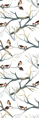 Verdunkelungsrollo Vögel auf einem Baum