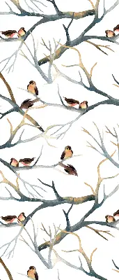 Verdunkelungsrollo Vögel auf einem Baum