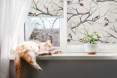 Verdunkelungsrollo Vögel auf einem Baum
