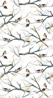 Verdunkelungsrollo Vögel auf einem Baum