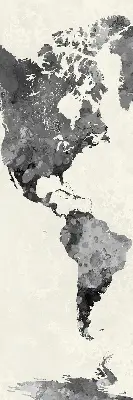 Fenster rollo Schwarze Kontinente