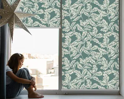 Fenster rollo Blättertapete