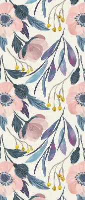 Fenster rollo Mohnblumen