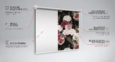 Fenster rollo Ein Rosenstrauß