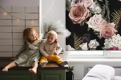 Fenster rollo Ein Rosenstrauß