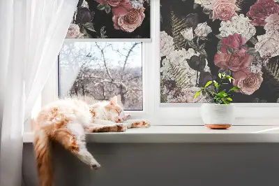 Fenster rollo Ein Rosenstrauß