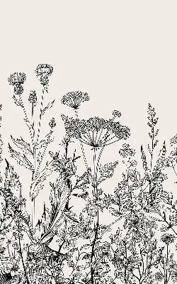 Verdunkelungsrollo Graue Blumen