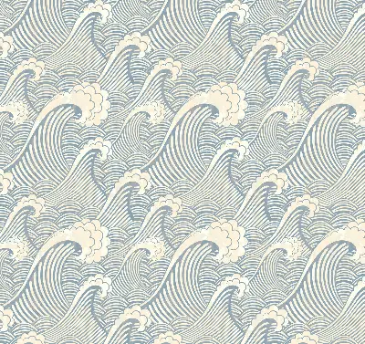 Rollo lichtundurchlässig Wasserwellen