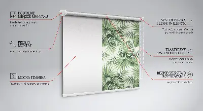 Fenster rollo Verschiedene Blätter