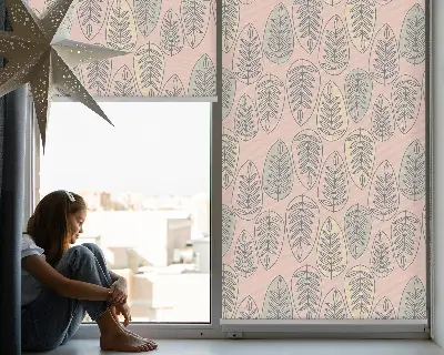 Fenster rollo Bunte Blätter