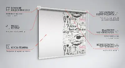 Verdunkelungsrollo Küchenutensilien