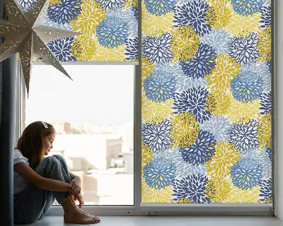 Fenster rollo Bemalte Pflanzen