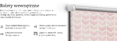 Verdunkelungsrollo Rosa Zickzacklinien