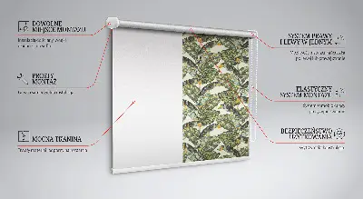 Fenster rollo Blätter