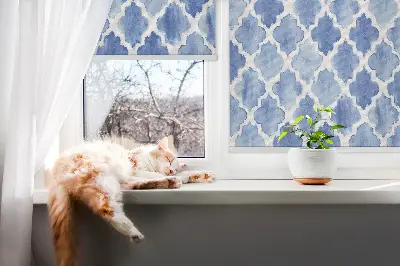 Fenster rollo Gemaltes Muster