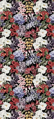 Rollo lichtundurchlässig Bunte Blumen