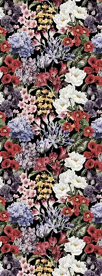 Rollo lichtundurchlässig Bunte Blumen