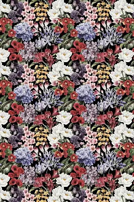 Rollo lichtundurchlässig Bunte Blumen