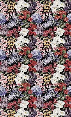 Rollo lichtundurchlässig Bunte Blumen