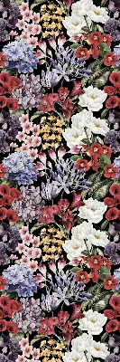Rollo lichtundurchlässig Bunte Blumen