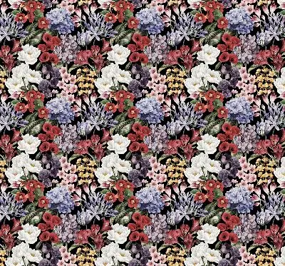 Rollo lichtundurchlässig Bunte Blumen