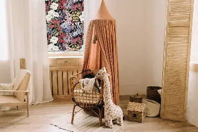 Rollo lichtundurchlässig Bunte Blumen