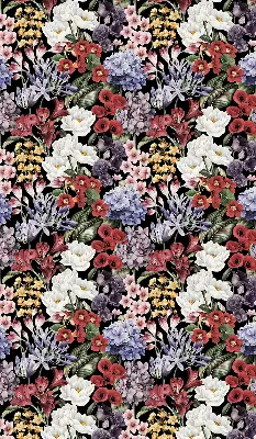 Rollo lichtundurchlässig Bunte Blumen