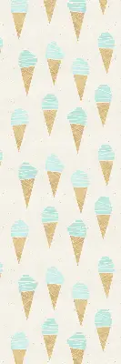Verdunkelungsrollo Eiscreme in der Waffel