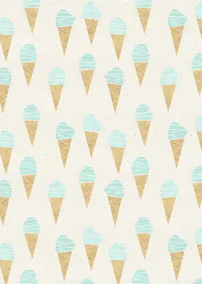 Verdunkelungsrollo Eiscreme in der Waffel