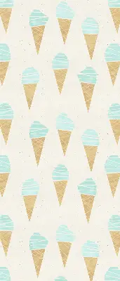 Verdunkelungsrollo Eiscreme in der Waffel