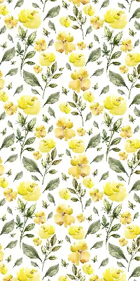 Verdunkelungsrollo Gelbe Blüten