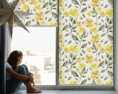 Verdunkelungsrollo Gelbe Blüten