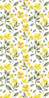 Verdunkelungsrollo Gelbe Blüten