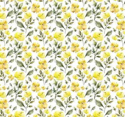 Verdunkelungsrollo Gelbe Blüten