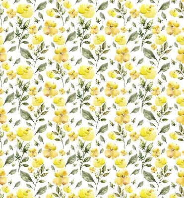 Verdunkelungsrollo Gelbe Blüten