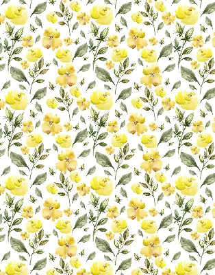 Verdunkelungsrollo Gelbe Blüten