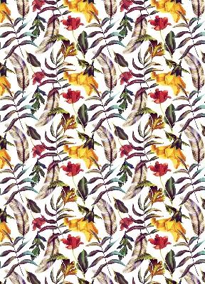 Rollo lichtundurchlässig Bunte Blumen
